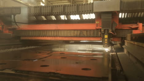 cutting metal with plasma laser. high precision cnc laser cutting metal sheet