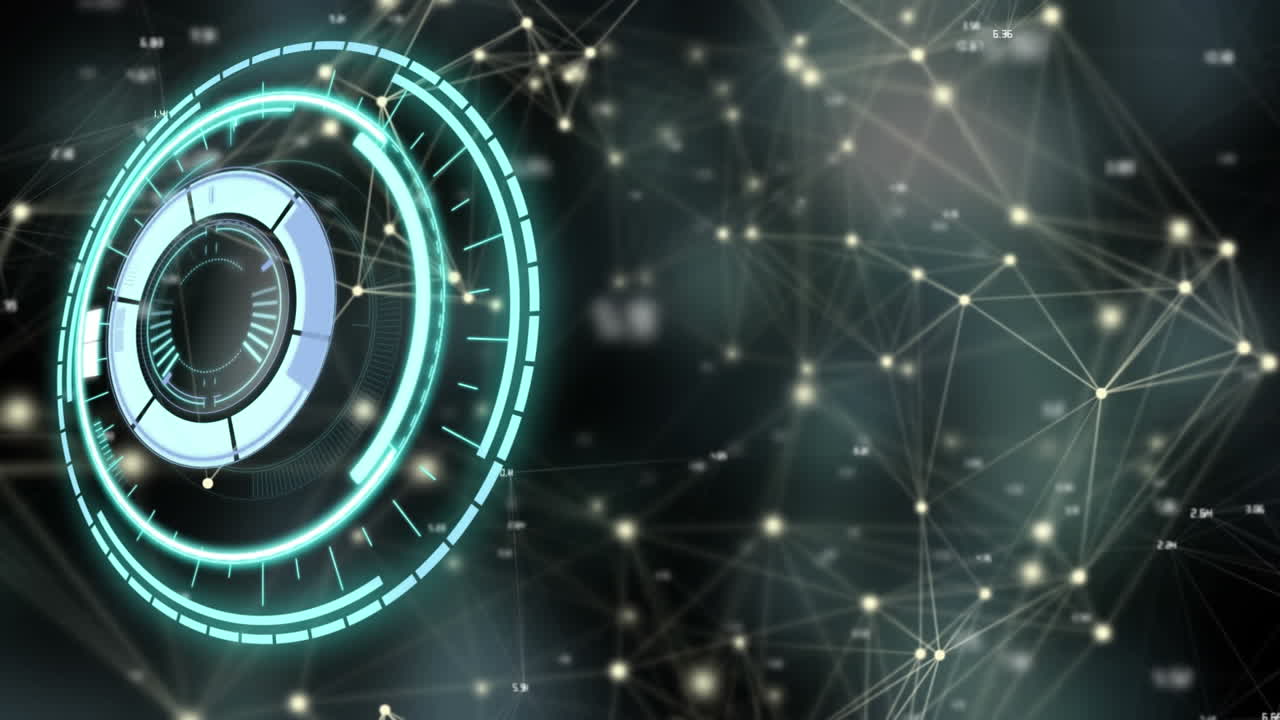 Animation of scope scanning and network of connections