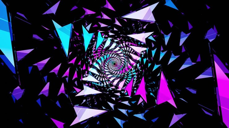 Abstract Geometric Spiral Background