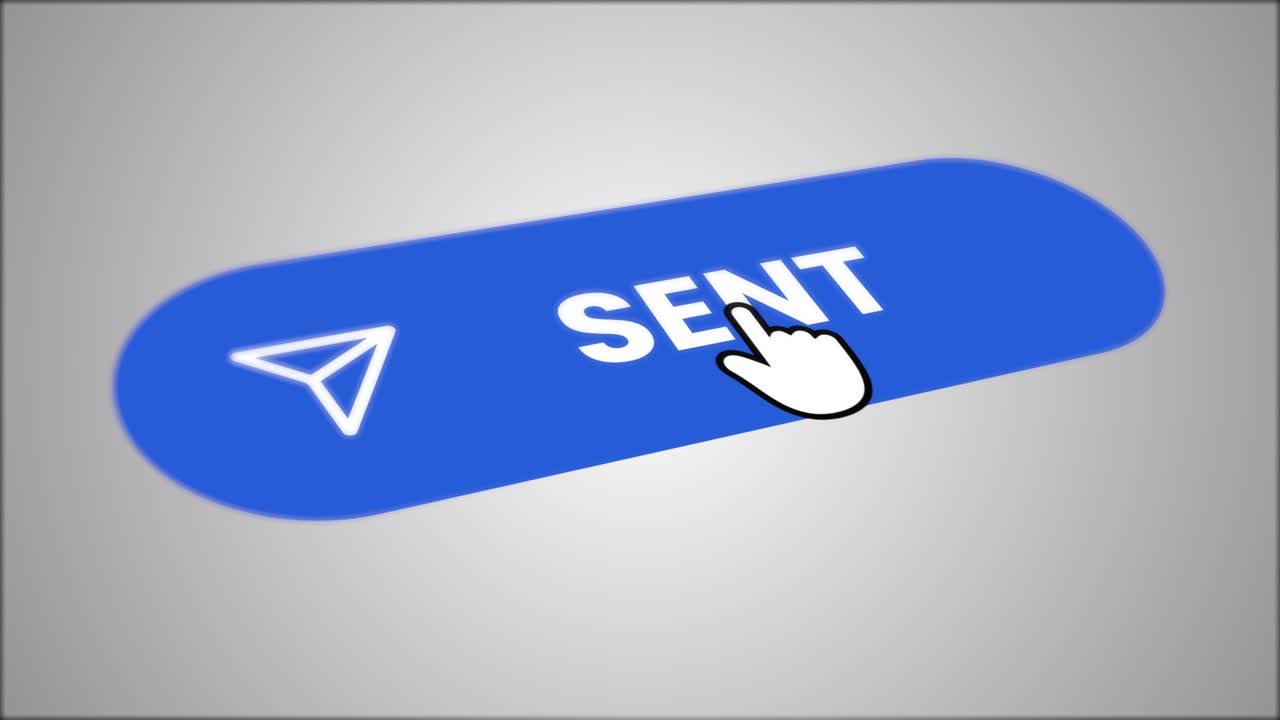 Cursore del mouse clicca sul pulsante Invia email sullo schermo.