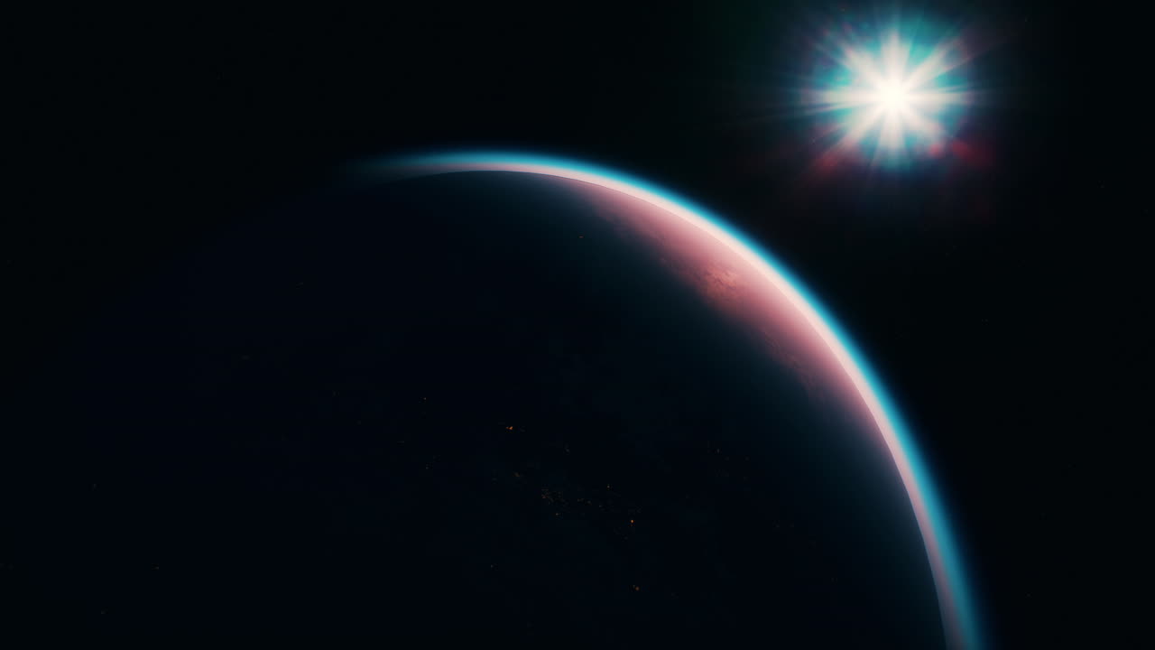 la tierra por la noche con las luces de la ciudad. elementos de esta imagen proporcionada por la nasa