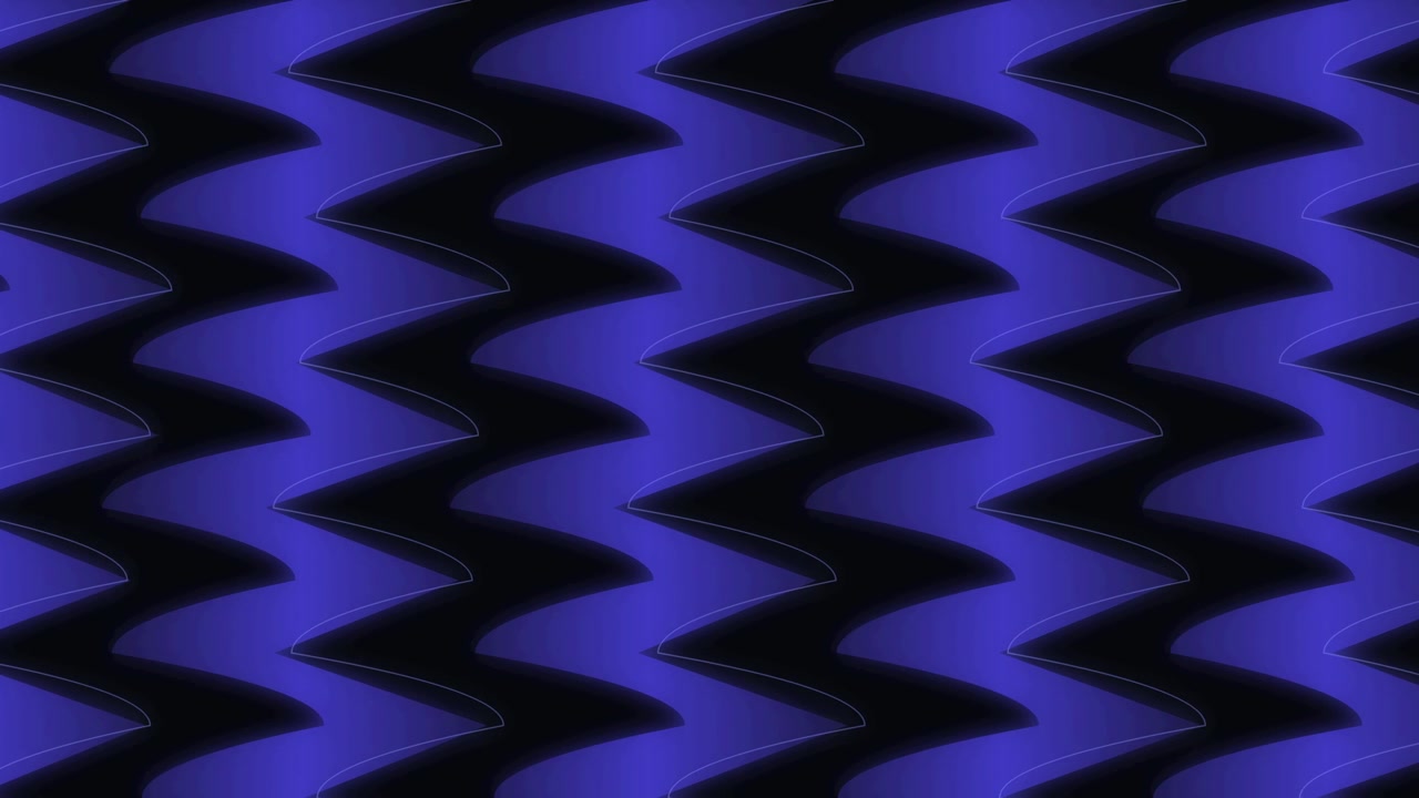Abstract Blue Wavy Lines Moving in Seamless Pattern
