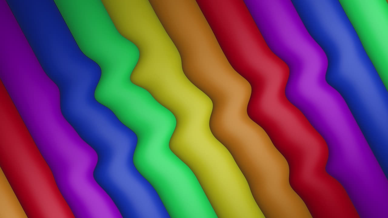 animación de rayas y colores del arco iris que se mueven en un bucle sin costuras