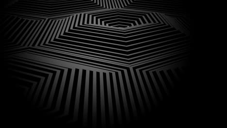 hexagons formed a wave