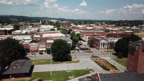 Aerial-push-into-the-Kingsport-Tennessee