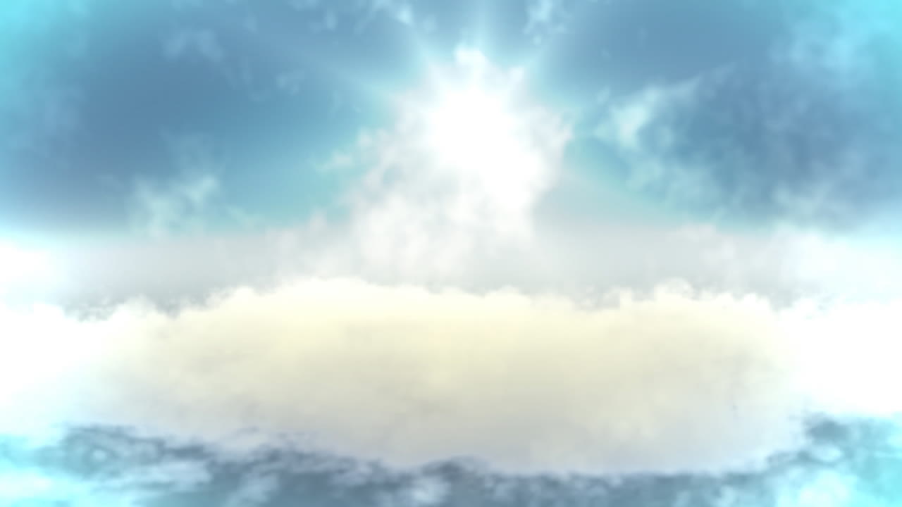 구름을 날아다니고