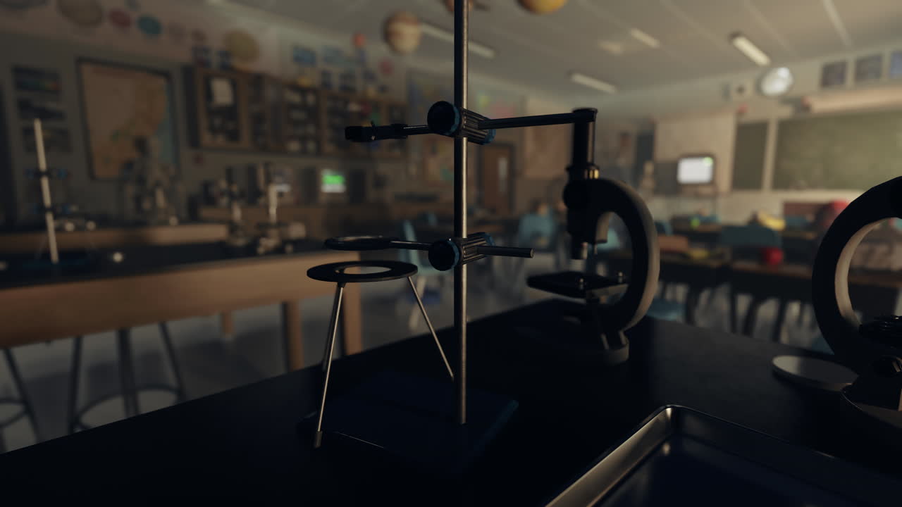 clase de ciencias con estudiantes aprendiendo y experimentando