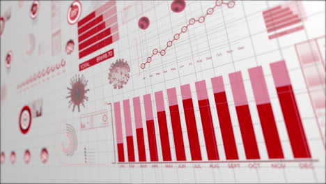 animation of coronavirus statistical data processing