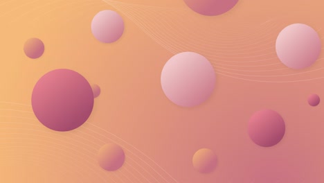 fondo abstracto de moda con bolas de gradiente.