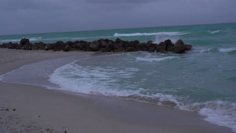 El-Bastante-Antes-De-La-Tormenta-En-La-Playa-En-Florida