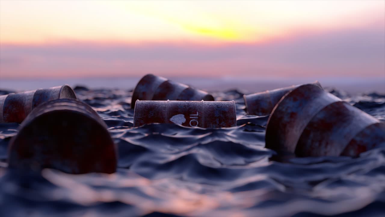 해가 지면 기름 유출