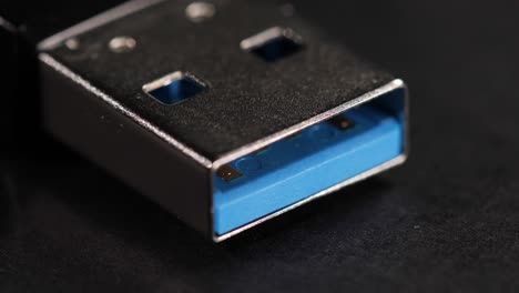 macro close up of a usb 3.0 flash memory drive