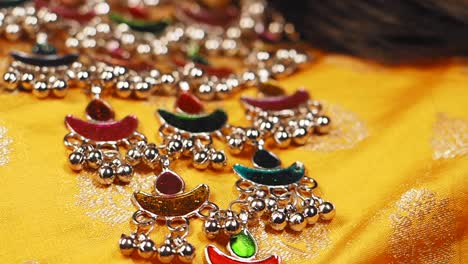 colorful traditional indian necklace
