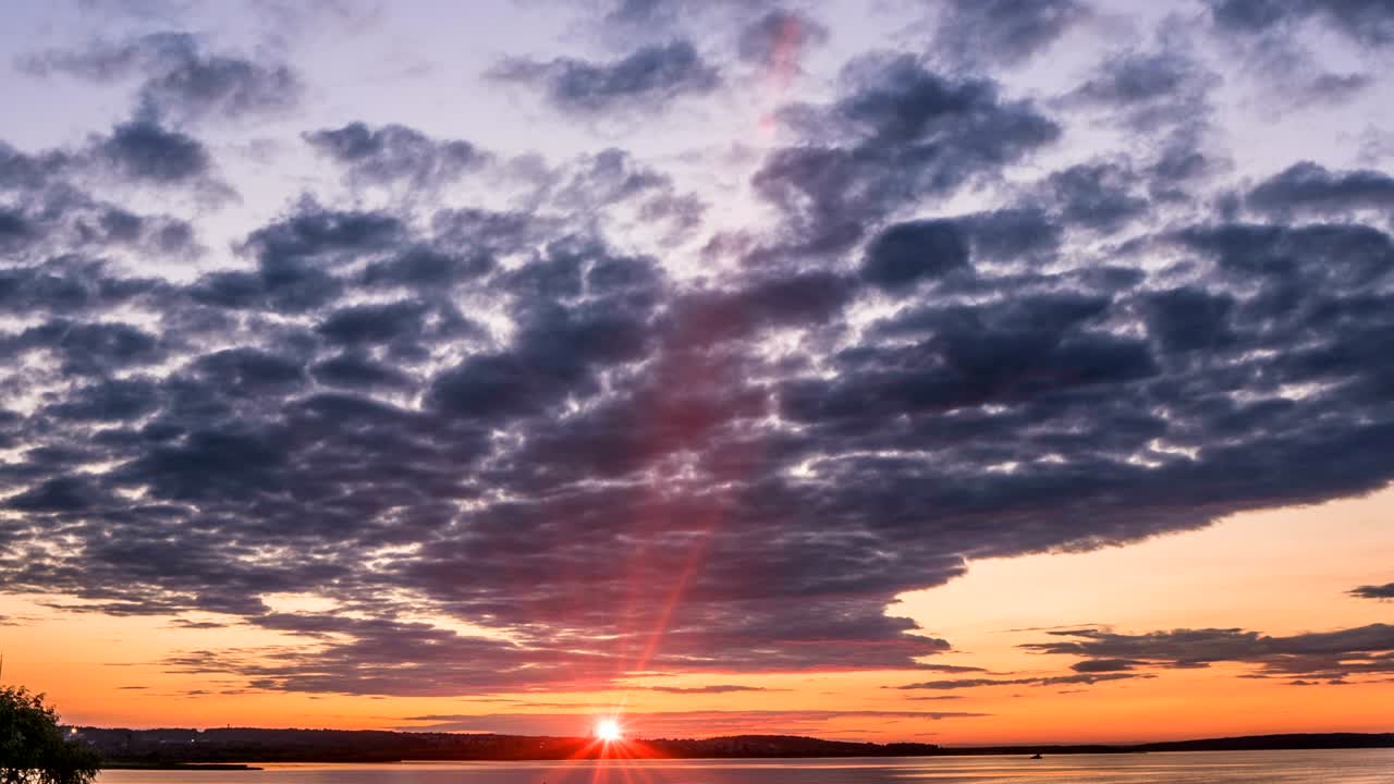 해가 지는 시간 스 아름다운 저녁 풍경 비디오 루프
