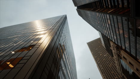 Blick-Hinauf-Zu-Den-Bürotürmen-In-Calgary