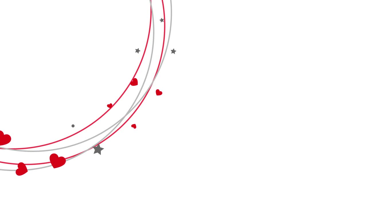 심장 박동 일러스트레이션 시네마그래프 스타일, 발렌타인 데이 사랑 관계 휴가 이벤트 축제