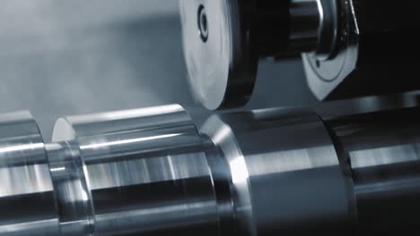 Metalworking-CNC-lathe-milling-machine.-Cutting-metal-modern-processing-technology.