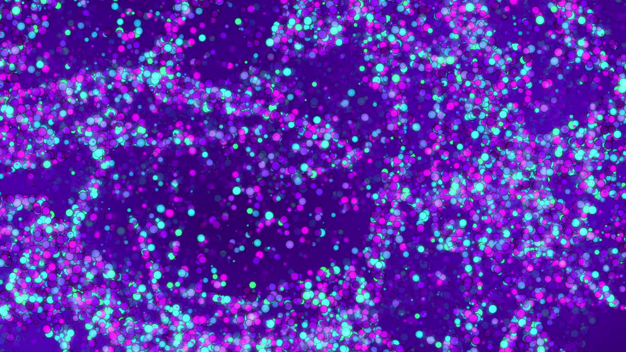 Abstract Circle Dots Turqoise Purple Blue Glowing Light Showcase and Banner Loop Background