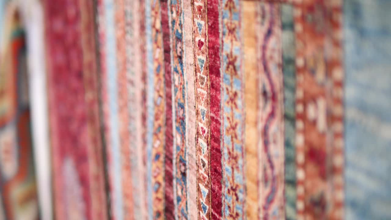 Colorful Hanging Rugs