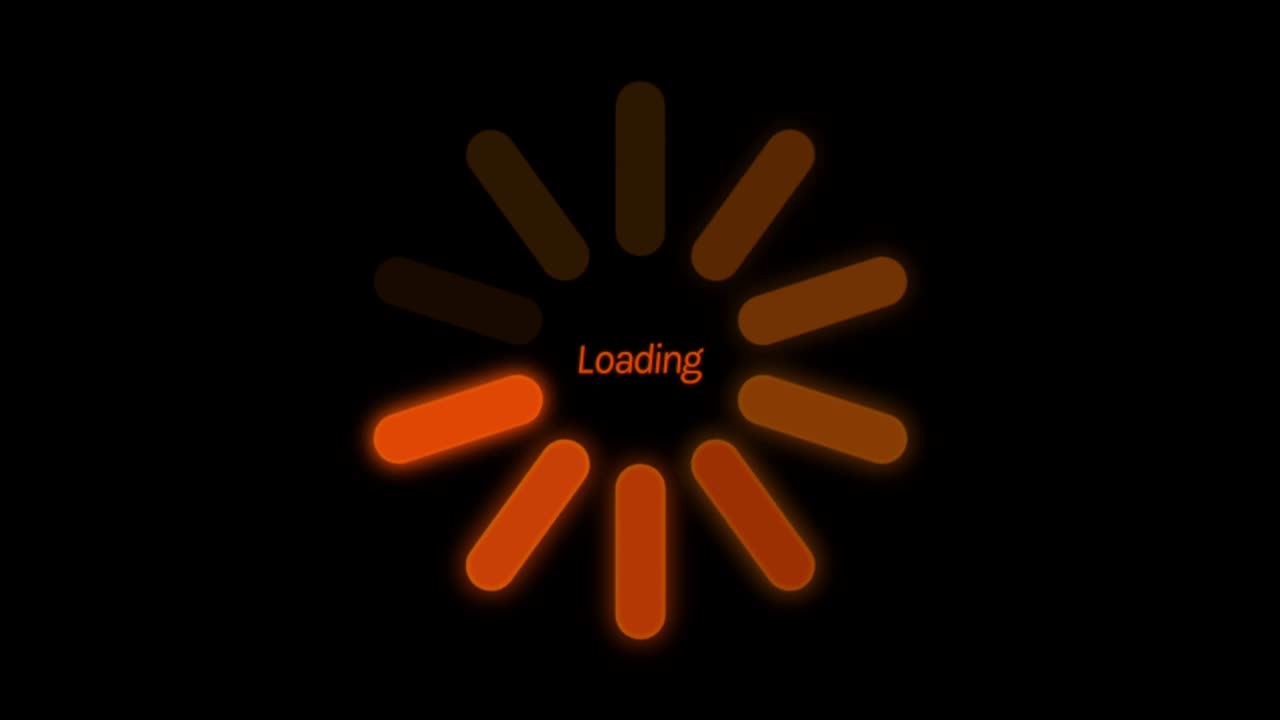 Animation colorful loading circle.