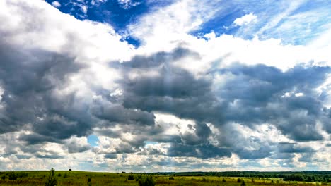 cloudy time lapse cumulus cloud billows time lapse, video loop