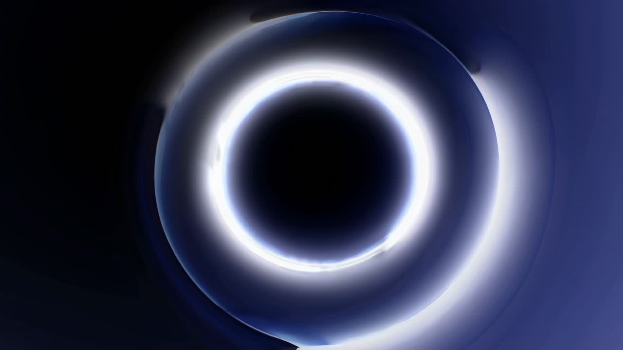 Circular light formation transitions through a dark tunnel, showcasing a mesmerizing motion sequence of illumination and depth perception in a dynamic visual experience