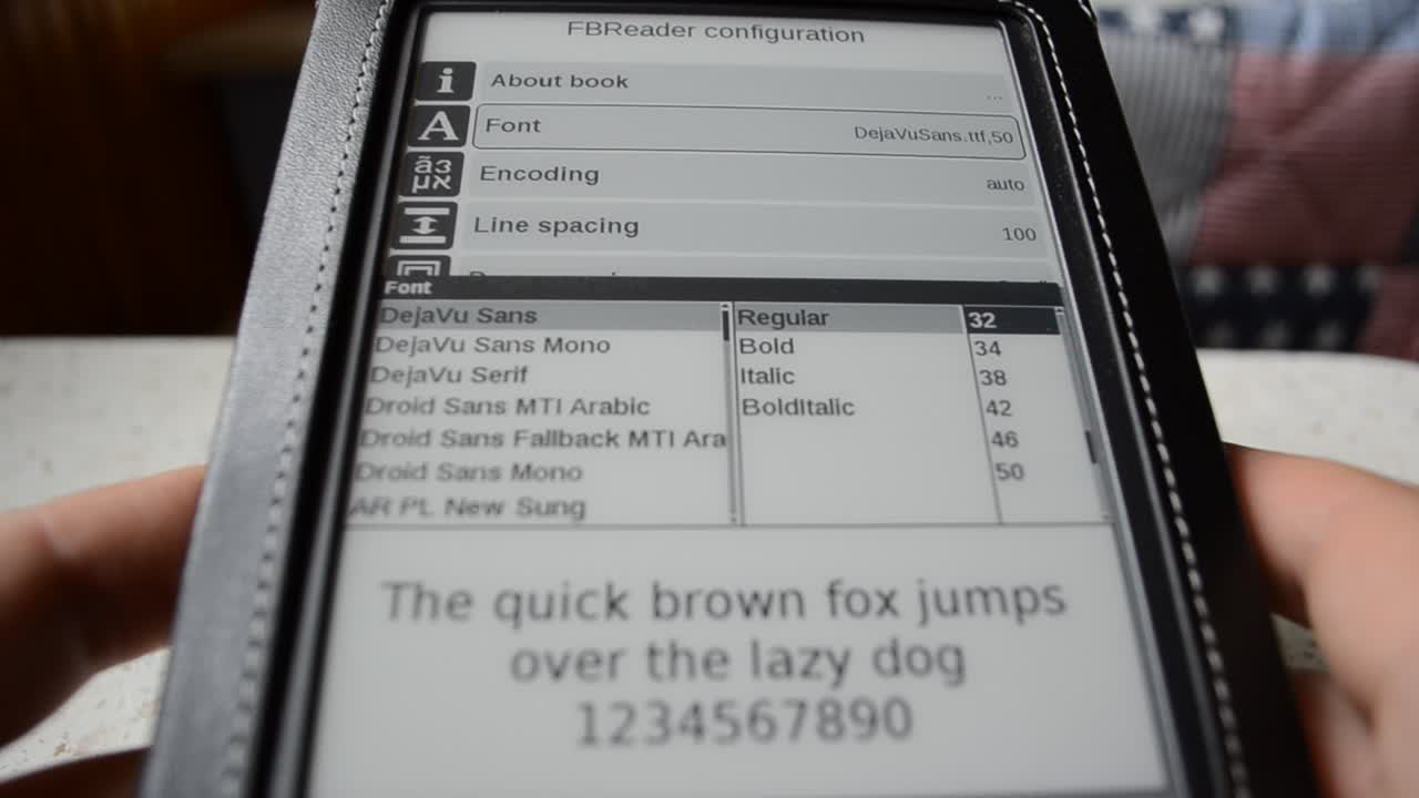 electronic book. Reading book
