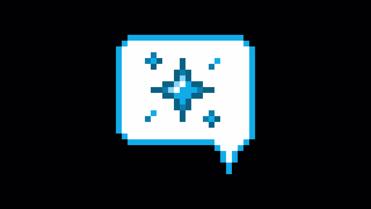 Pixel art animation icon speech bubble particle (2)