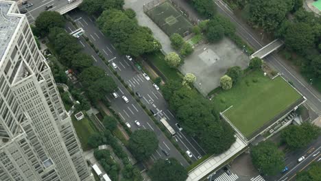 aerial views of tokyos busy streets, japan, asia