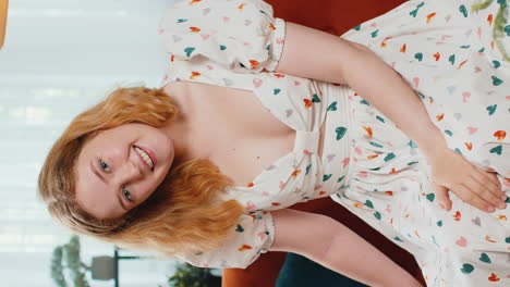 pretty young woman smiling pointing to camera choosing lucky winner indicating inviting approve