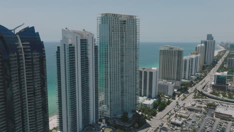 south miami and mid-beach ocean coastline