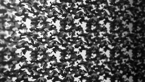 fondo de patrón de camuflaje blanco. concepto de uniforme militar. línea abstracta y textura de onda. animación de bucle.