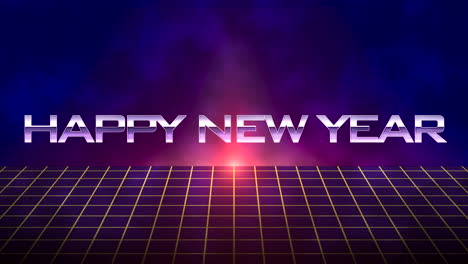 Happy-New-Year-with-retro-grid-in-dark-galaxy