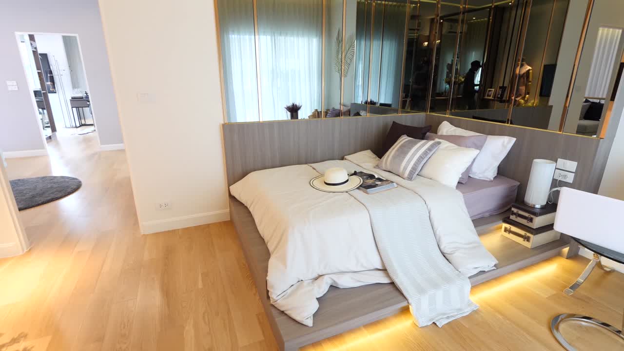 세련되고 우아한 마스터 침실 장식 아이디어