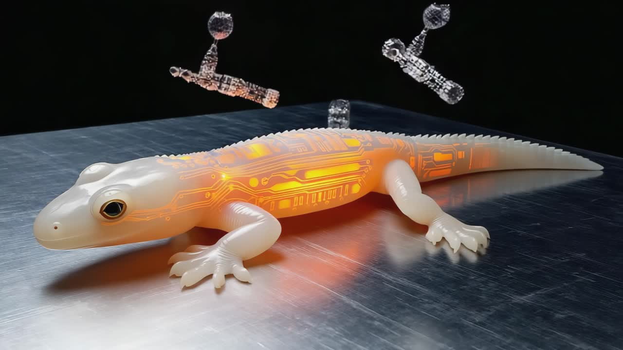 Futuristic Robotic Lizard