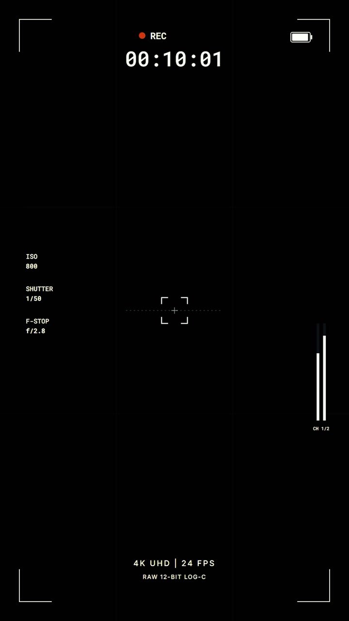 Digital Camera Recording Interface Overlay