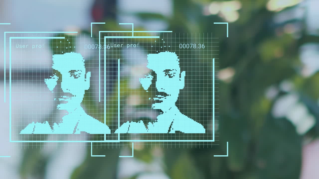 animación del procesamiento de datos financieros sobre el modelo del cuerpo humano