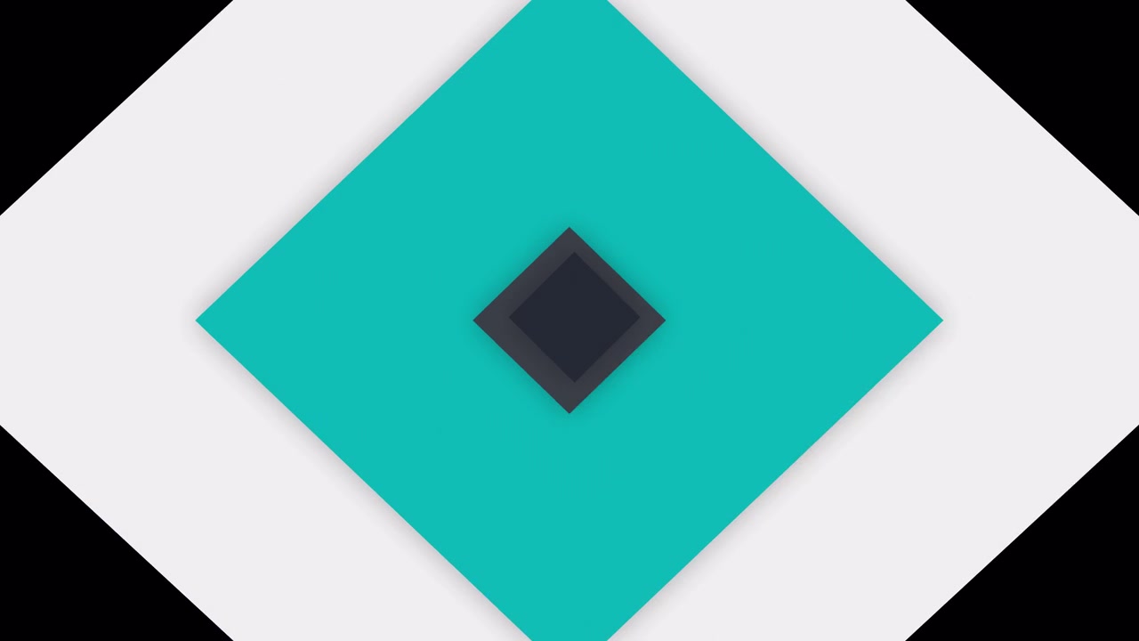 Abstract Motion Graphics Animation with Expanding Geometric Diamond Shapes