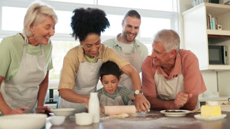 parents, grandparents and grandkids with a family