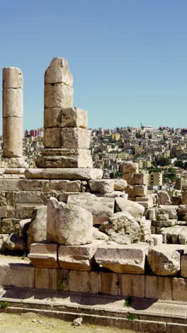 antiguas ruinas en amman, jordania