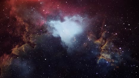 estrellas y nebulosas en el espacio exterior 4k