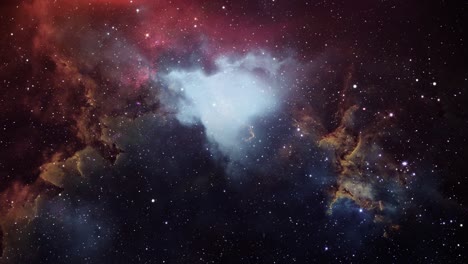 stars and nebulae in outer space 4k