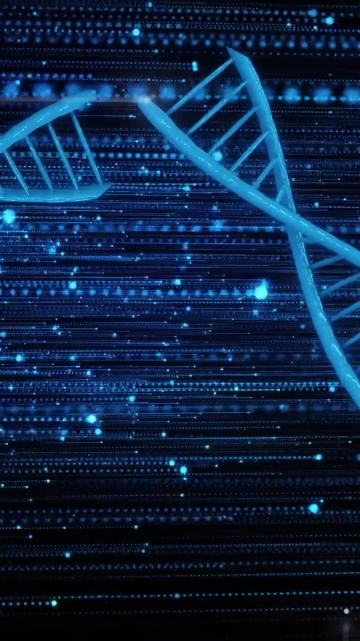 Animation of data processing over dna strands