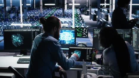 data center admin teaching intern to monitor neural network using ai