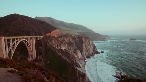 big sur coastline bridge view
