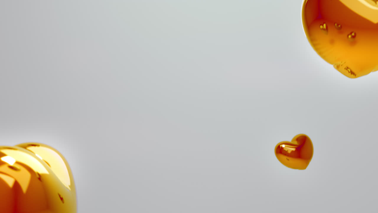 Yellow Balloon Hearts