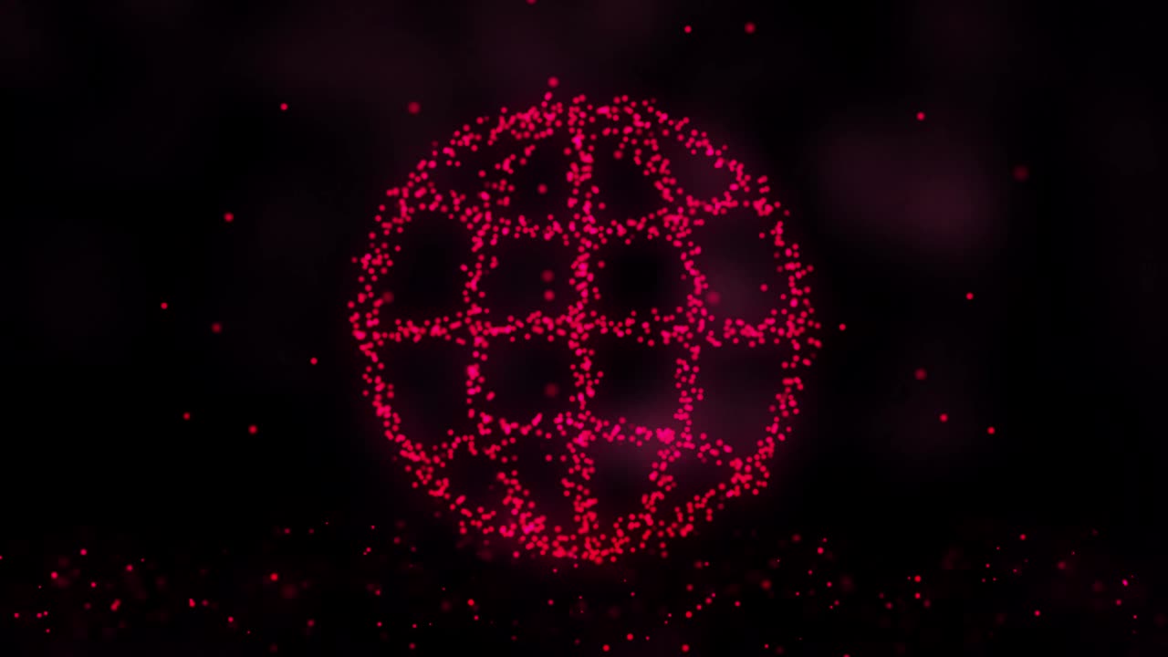 미래의 네트워크 통신 기술 배경: 반이는 점과 함께 구, 점에서 인터넷 아이콘의 형성 애니메이션