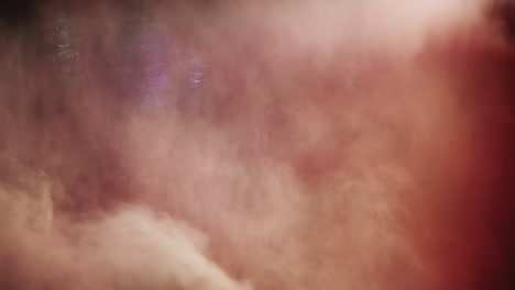 mist lit up in different colours