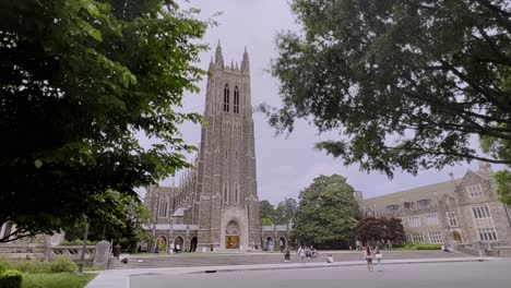 Capilla-De-La-Universidad-De-Duke-En-Durham-Nc,-Carolina-Del-Norte