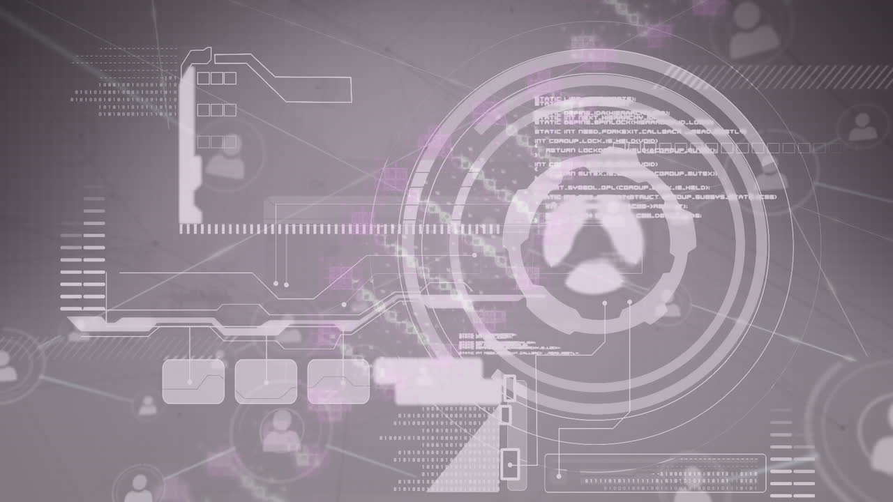 スコープスキャニングと医療データ処理でdna鎖のスピニングのアニメーション